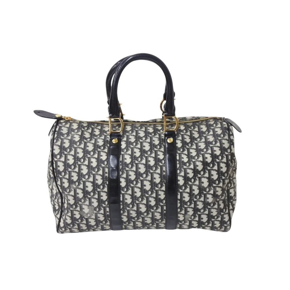 Christian Dior Handbag Trotter Speedy Black Galliano